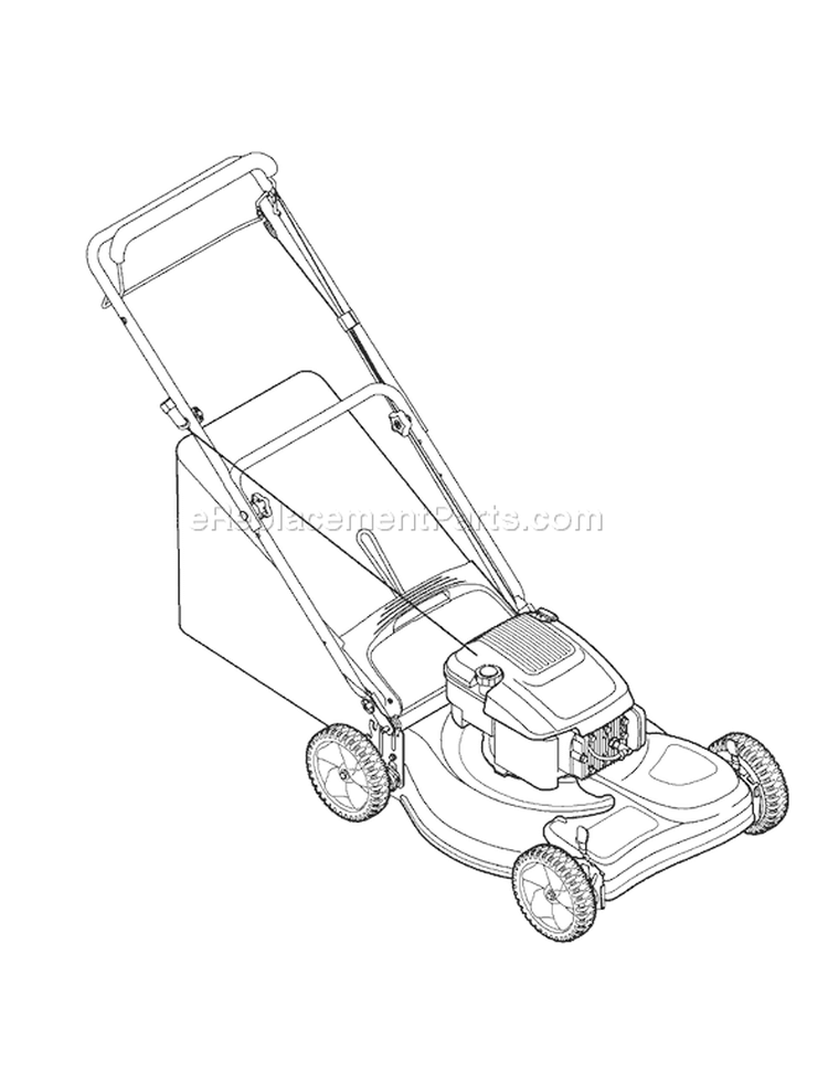 Page B Diagram and Parts List for 12A-445C701 2006 Yard Man Lawn Mower